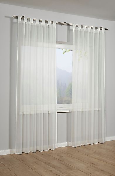 Gardine »Schal Voile Uni«, (1 St.), mit Schlaufen günstig online kaufen