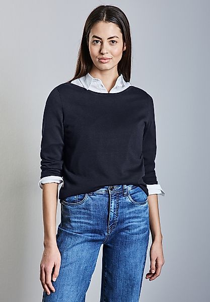 STREET ONE Strickpullover mit U-Boot-Ausschnitt günstig online kaufen