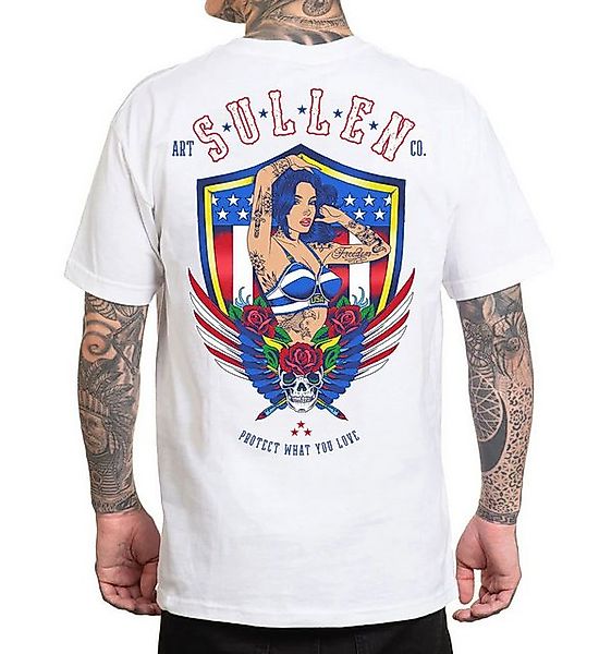 Sullen Clothing T-Shirt Land Of The Free Weiß günstig online kaufen