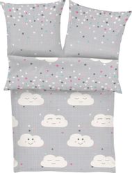 s.Oliver Junior Kinderbettwäsche "Clouds mit Wolken und Sternen" 2 Stk. tlg günstig online kaufen