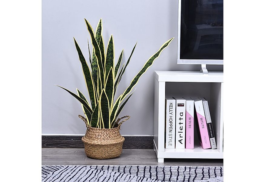 Kunstpflanze Bogenhanf, Outsunny, Höhe 77 cm, 21 Blätter, biegsame Zweige, günstig online kaufen