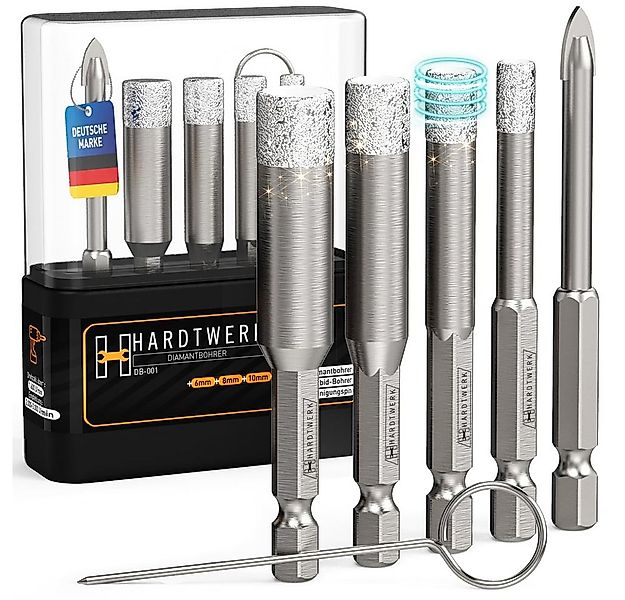 Hardtwerk® Diamanttrockenbohrer Set 6-teilig inkl. Reinigungspin, für Keram günstig online kaufen