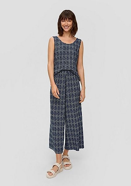 s.Oliver Culotte Hose Plissierte Wide-Leg-Hose mit Elastikbund günstig online kaufen