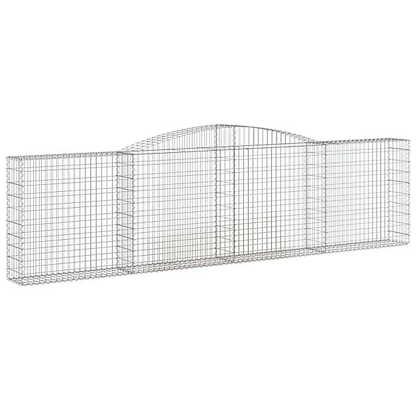 vidaXL Gabionen mit Hochbogen 3 Stk 400x30x100/120cm Eisen 1635377 günstig online kaufen