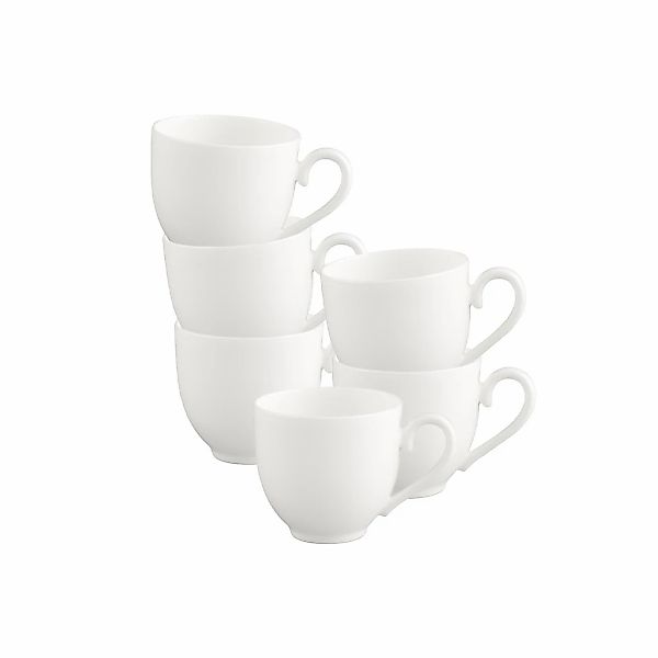 Villeroy & Boch Espressotasse "Espressotassen White Pearl 70 ml 6er Set wei günstig online kaufen