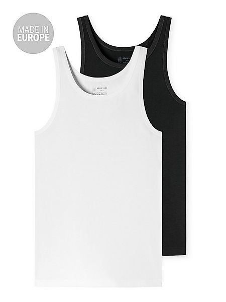 Schiesser Unterhemd 95/5 (2-St) Tank-top unterhemd unterzieh-shirt günstig online kaufen