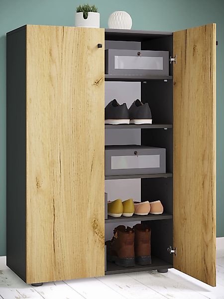 VCM Schuhschrank "VCM Holz-Schuhschrank  Maße: H. 110 x B. 70 x T. 39 cm  A günstig online kaufen
