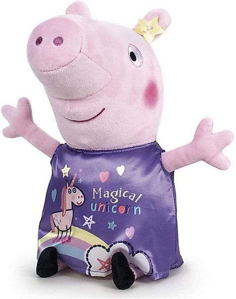 Play by Play Kuscheltier Peppa Wutz Plüschfigur (31cm) Peppa lila Kleid günstig online kaufen
