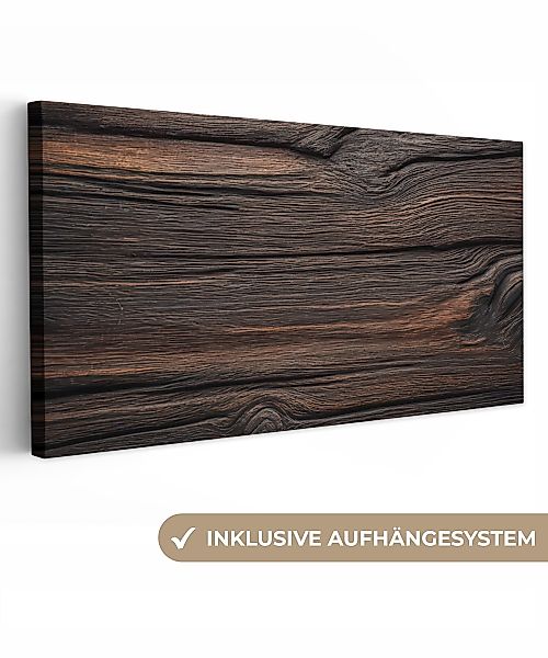 OneMillionCanvasses® Leinwandbild Panorama Holz - Launische günstig online kaufen