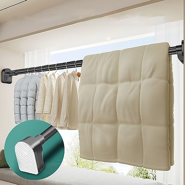 YINDN Kleiderstange 90-160cm Teleskopschrankstange, Ohne Bohren günstig online kaufen
