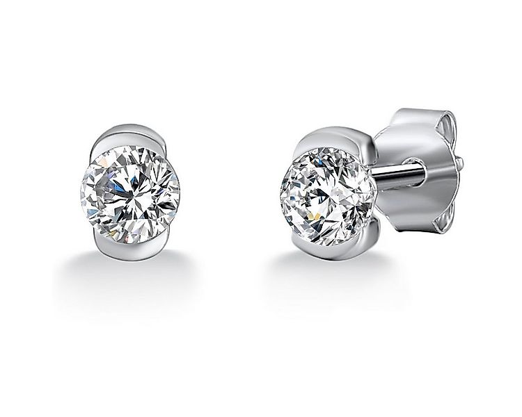 Trilani Paar Ohrstecker Ohrschmuck aus 925 Sterling Silber, mit Zirkonia günstig online kaufen