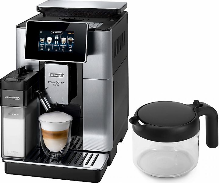 DeLonghi Kaffeevollautomat "PrimaDonna Soul ECAM610.75.MB - Mit Kaffeekanne günstig online kaufen