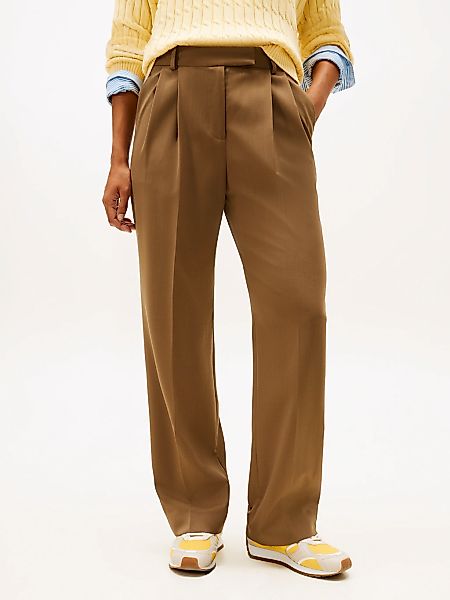 Tommy Hilfiger Anzughose "TIMELESS WOOL RLXD STRT PANT" mit Wolle günstig online kaufen