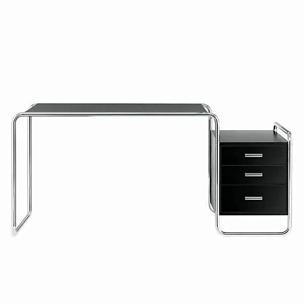 THONET Stahlrohr Schreibtisch S 285/1 | Esche gebeizt schwarz | Gestell ver günstig online kaufen