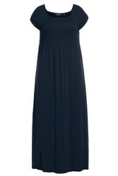 Ulla Popken Maxikleid Kleid A-Linie gesmokt günstig online kaufen