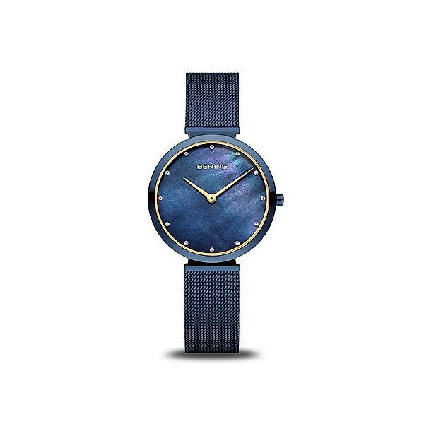 Bering Quarzuhr Bering Classic blau glänzend günstig online kaufen