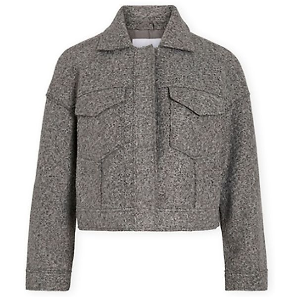 Vila  Damenmantel Franca Jacket - Medium Grey Melange günstig online kaufen