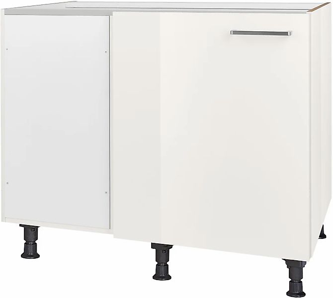 nobilia Eckunterschrank ""Flash", vormontiert" mit höhenverstellbaren Socke günstig online kaufen