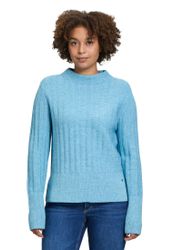 Betty&Co Strickpullover "Damen Strickpullover mit Struktur" 1 Stk. tlg. Kra günstig online kaufen