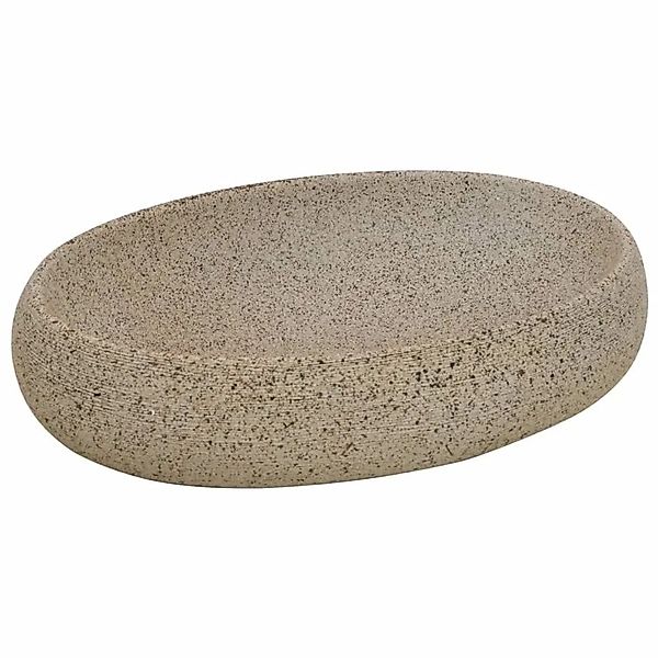 vidaXL Aufsatzwaschbecken Sandfarben Oval 59x40x15 cm Keramik 155078 günstig online kaufen
