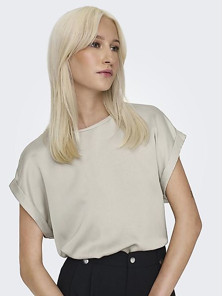 ONLY T-Shirt Glänzendes Silky Shirts Oberteil mit Seiden Optik ONLLIEKE S/S günstig online kaufen