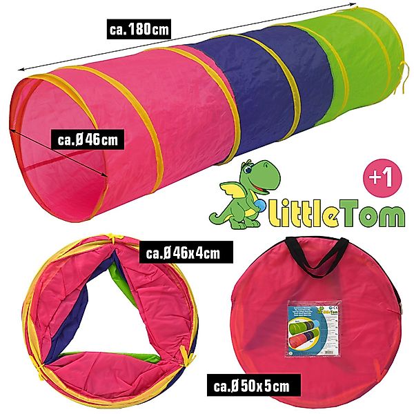 LittleTom Spieltunnel Spieltunnel Kriechtunnel Baby Krabbeltunnel günstig online kaufen