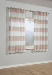 Sehlbach Gardine "Schal Blockstreifen" Schlaufen 1 Stk. tlg. mit Gardinenba günstig online kaufen