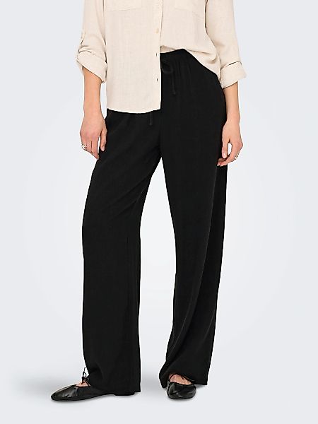 ONLY Schlupfhose "ONLSIESTA MW PULL-UP LINEN BL PNT NOOS" Sommerhose mit Le günstig online kaufen