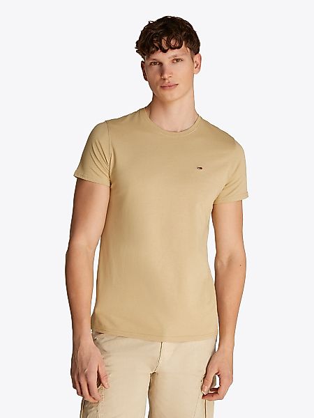 Tommy Jeans "TJM ESSENTIAL SOLID TEE" mit Rundhalsausschnitt und dezenter L günstig online kaufen