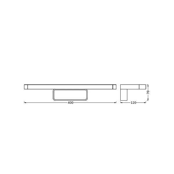 OSRAM LED-Wandlampe ORBIS DISC BAR, schwarz, 40 cm, IP44 CCT günstig online kaufen