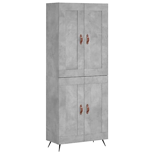 vidaXL Highboard Betongrau 69,5x34x180 cm Holzwerkstoff 3199661 günstig online kaufen