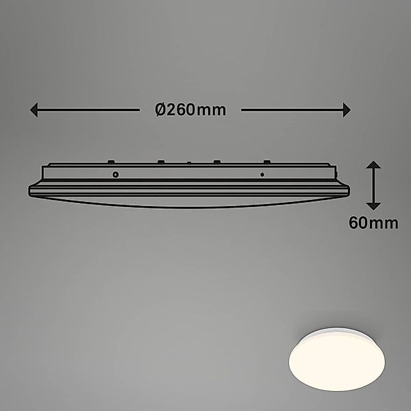 LED-Deckenleuchte Ekos, Sensor, Ø 26 cm günstig online kaufen