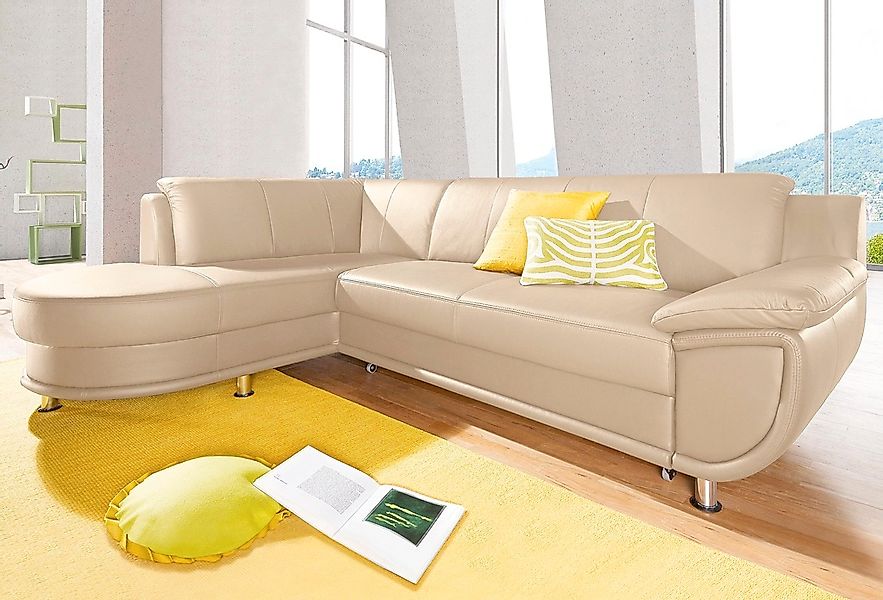 TRENDMANUFAKTUR Ecksofa "Rondo, zeitlos und elegant, bequem, L-Form", wahlw günstig online kaufen