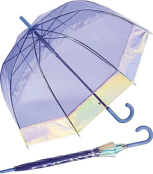 Esprit Stockregenschirm Automatik-Glockenschirm Shiny Border transparent, g günstig online kaufen