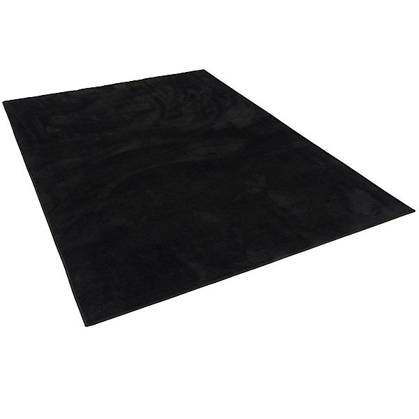 Pergamon Luxus Super Soft Hochflor Langflor Teppich Melia Schwarz 160x230cm günstig online kaufen