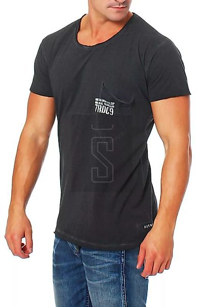 RioRim Herren T-Shirt Kurzarmshirt Shirt Ogima black günstig online kaufen