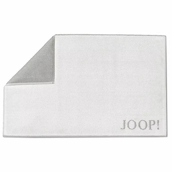 Joop! Badematte Duschvorleger Badvorleger 1600-076 Silber Weiß 50x80 günstig online kaufen