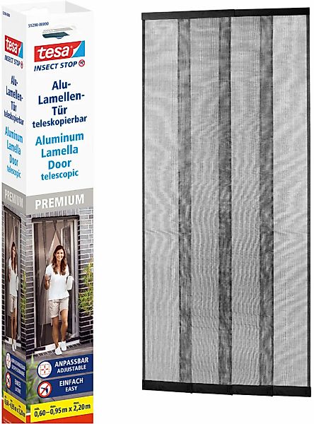 tesa Insektenschutz-Tür "Insect Stop ALU Lamellentür teleskopierbar - 0,60m günstig online kaufen