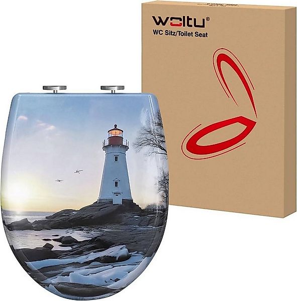 Woltu WC-Sitz (1-St), Toilettensitz, magnetisch, Toilettendeckel mit Absenk günstig online kaufen