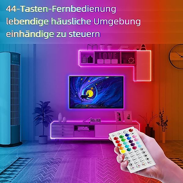 ZMH LED-Streifen RGB einstellbar mit Fernbedienung günstig online kaufen