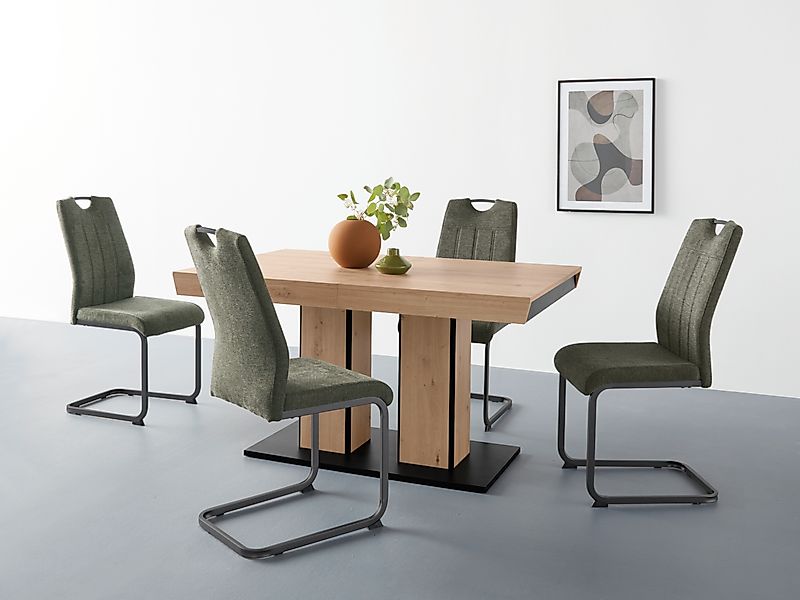 HELA Essgruppe »Tisch ausziehbar 140 -220 cm,« Set, 5 Stk. tlg. Belastbarke günstig online kaufen