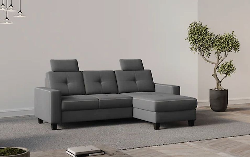 PLACES OF STYLE Ecksofa »Varese« wahlweise mit Bettfunktion und Bettkasten günstig online kaufen