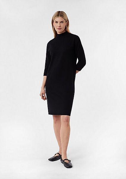 comma Midikleid Kleid Kurzes Strickkleid aus Viskosemix mit überschnittenen günstig online kaufen