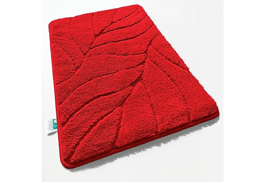 Kubus Duschmatte Elara, Badematte mit Blattstruktur, Polyester, Verschieden günstig online kaufen