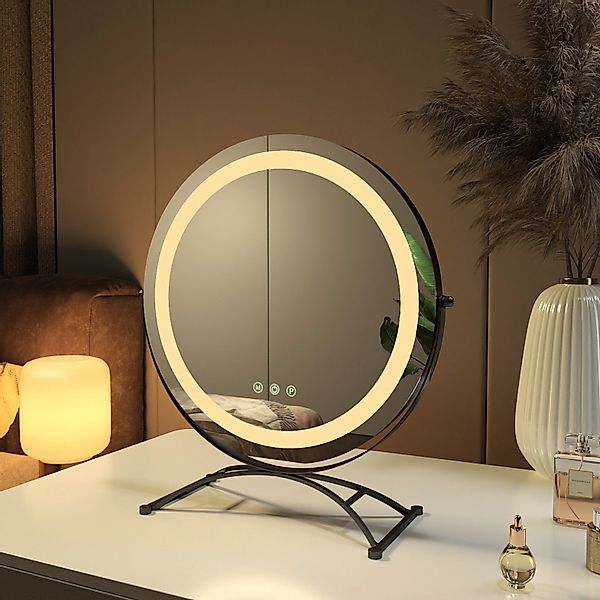 EMKE Kosmetikspiegel 360° Drehbar Schminkspiegel Runder günstig online kaufen
