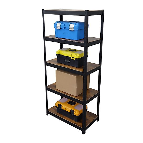 relaxdays Schwerlastregal 180x60x30 cm, Industrial-Schwarz günstig online kaufen