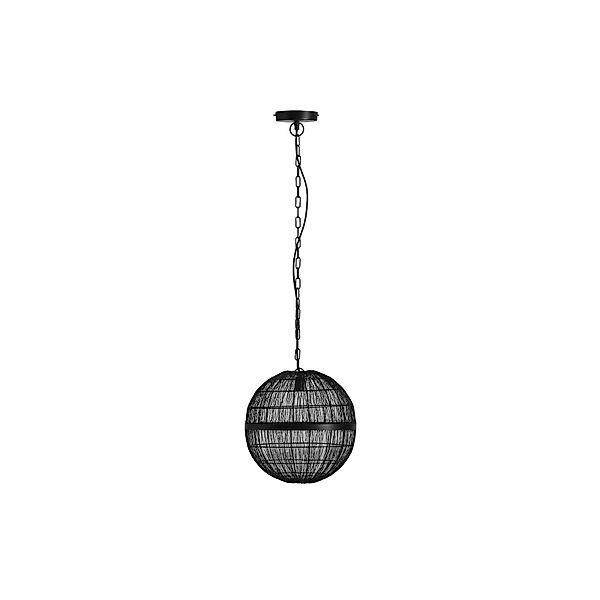 Hängelampe Hermi II Metallgeflecht schwarz, Ø 30cm günstig online kaufen