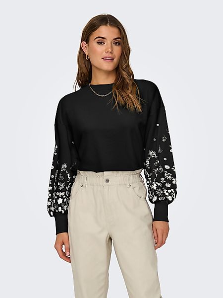ONLY Sweatshirt ONLBROOKE L/S O-NECK FLOWER günstig online kaufen