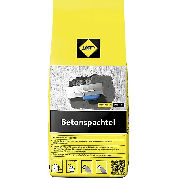 Sakret Spachtelmasse Sakret Betonspachtel 5 kg günstig online kaufen