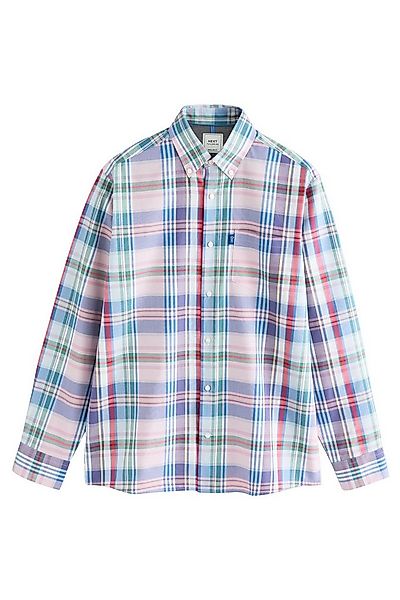 Next Langarmhemd Bügelfreies langärmeliges Oxfordhemd (1-tlg) günstig online kaufen